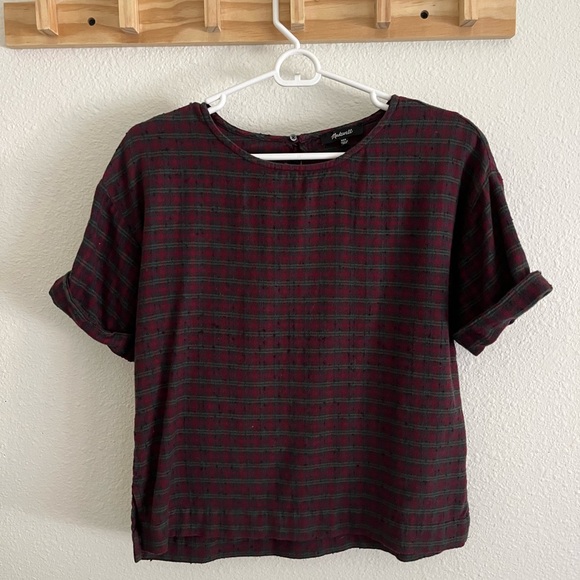 Women’s Madewell Plaid Top XXS - Picture 1 of 3